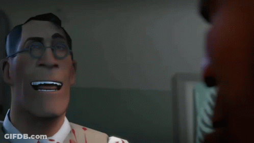 A Man With Glasses Is Smiling And Says Let 'S Go Practice Medicine GIF