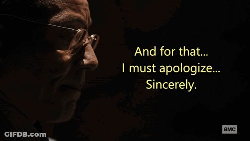Man With Glasses Apologizing Sincerely GIF
