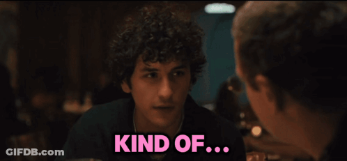A Man With Glasses Says I Mean Not Really ... GIF
