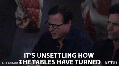 A Man With Glasses Says It 'S Unsettling How The Tables Have Turned Netflix GIF