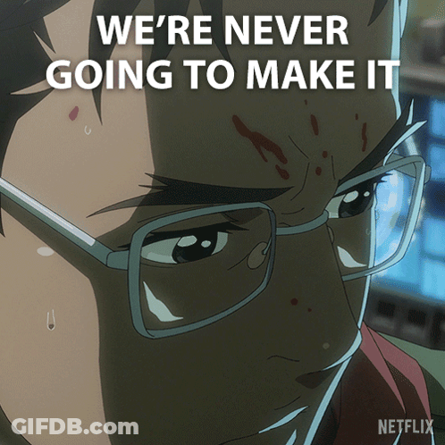 A Man With Glasses Says We 'Re Never Going To Make It In A Netflix Ad GIF