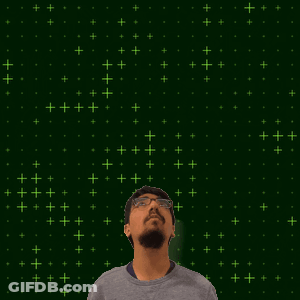 A Man With Glasses Stands In Front Of A Green Background With The Number 10 On It GIF