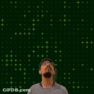 A Man With Glasses Stands In Front Of A Green Background With The Number 20 GIF