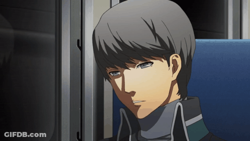 A Man With Gray Hair And Blue Eyes Is Sitting On A Blue Chair GIF