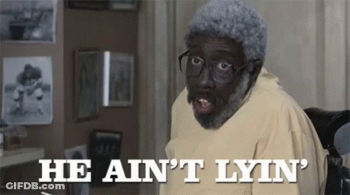 A Man With Gray Hair And Glasses Says He Ain 'T Lyn ' GIF