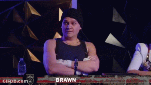 A Man With His Arms Crossed And The Words Excuse Me Princess GIF