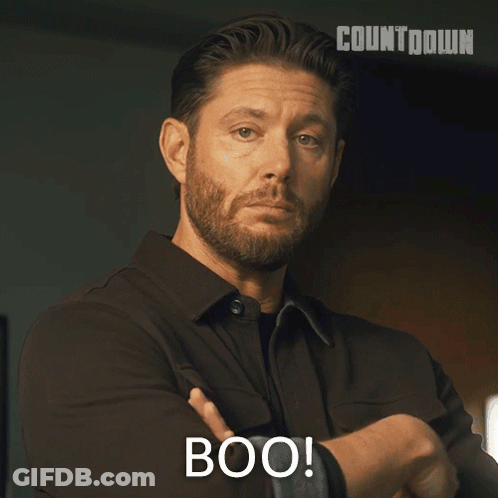 A Man With His Arms Crossed Has The Word Problem Solved On His Face GIF