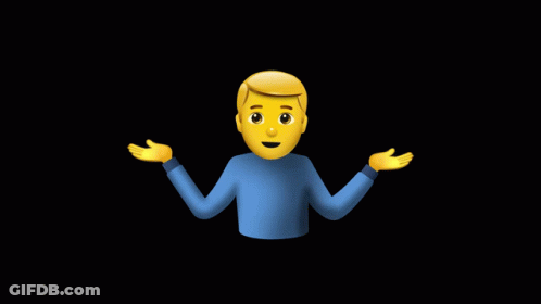 A Man With His Arms Outstretched Has A Yellow Face GIF