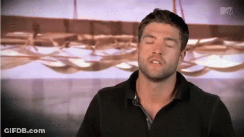 A Man With His Eyes Closed And A Mtv Logo In The Corner GIF
