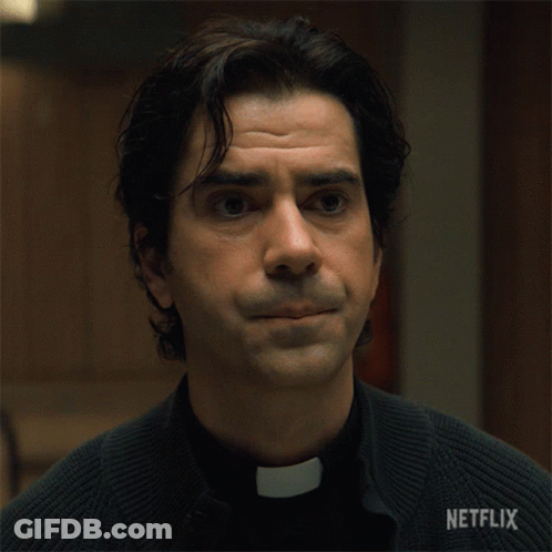 A Man With His Eyes Closed And A Netflix Logo On The Bottom GIF