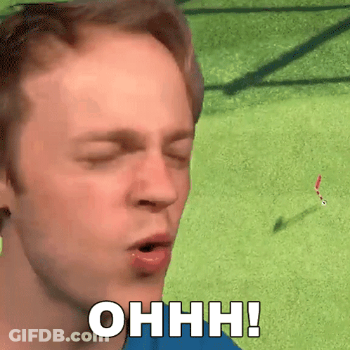 A Man With His Eyes Closed And The Words Ohhh Written On His Face GIF