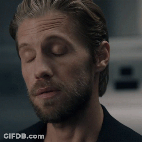 A Man With His Eyes Closed Has The Words It 'S A Very Good Point Above His Face GIF