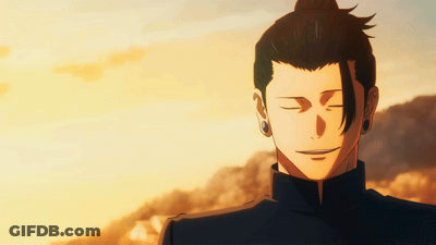 A Man With His Eyes Closed Is Wearing Earrings And A Ponytail GIF