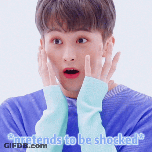 A Man With His Hands On His Face And The Words Pretends To Be Shocked GIF