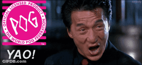 A Man With His Mouth Open And The Word Yao Written Below Him GIF
