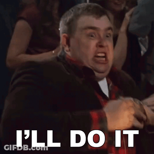 A Man With His Mouth Open And The Words I 'Ll Do It Below Him GIF