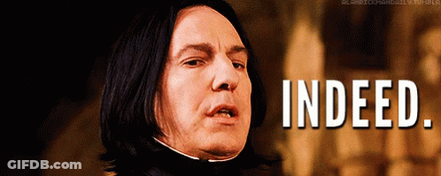 A Man With Long Black Hair Is Making A Face And The Words Indeed Are Above Him GIF