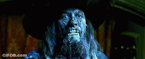 A Man With Long Hair And A Beard Is Wearing A Hat GIF