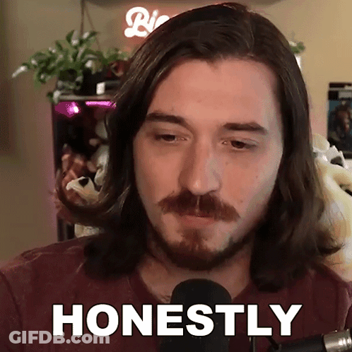 Man With Long Hair And Beard Saying Honestly GIF