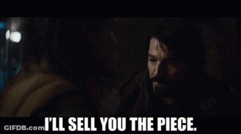 A Man With Long Hair And A Beard Says I 'Ll Sell You The Piece . GIF