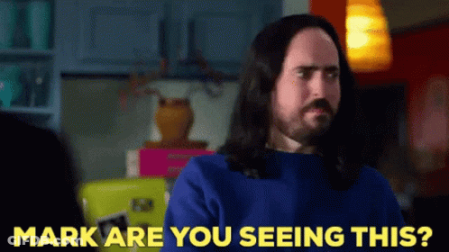 Man With Long Hair And Beard Says Mark Are You Seeing This GIF