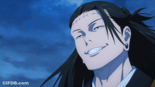 A Man With Long Hair Has A Stitch On His Head GIF