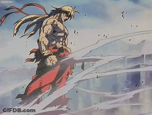 A Man With Long Hair Is Standing In Front Of A Building In A Video Game . GIF