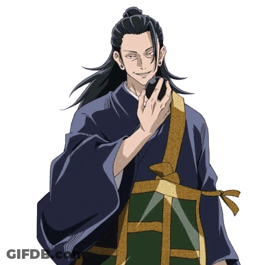 A Man With Long Hair Is Wearing A Kimono And Holding A Cell Phone GIF