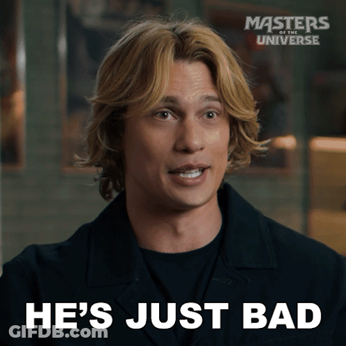 A Man With Masters Of The Universe On The Bottom Right GIF