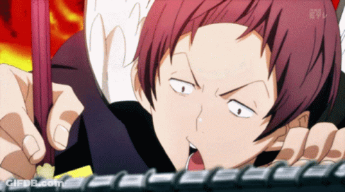 A Man With Red Hair Is Eating Something With Chopsticks And The Word Ntv Is On The Bottom Right GIF