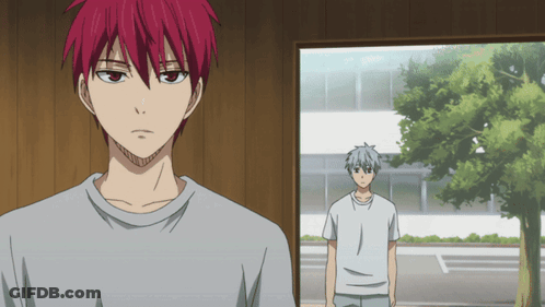 A Man With Red Hair Is Standing Next To A Man With Gray Hair GIF