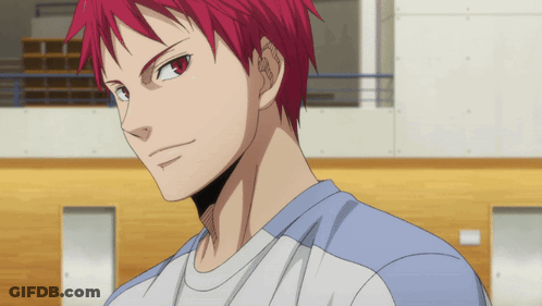 A Man With Red Hair Wearing A Blue And White Shirt GIF