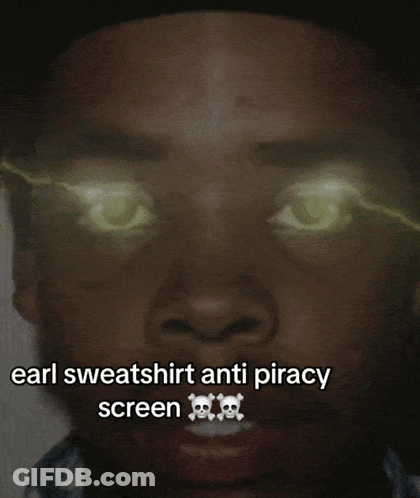 A Man With Skulls On His Teeth Is Wearing An Earl Sweatshirt GIF