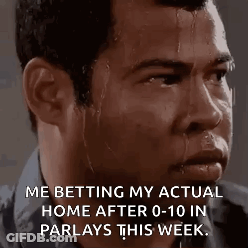 A Man With Sweat Coming Out Of His Face Is Looking At Something . GIF