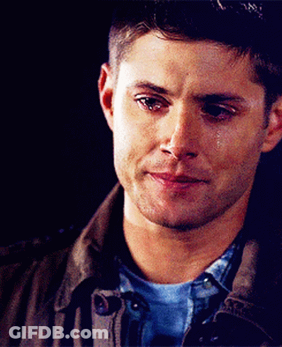 A Man With Tears Running Down His Face GIF