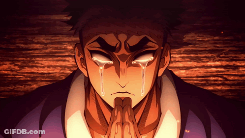 A Man With Tears Running Down His Face GIF