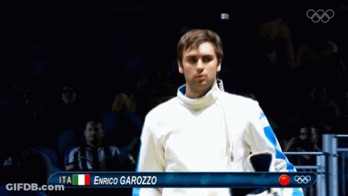 A Man With The Name Enrico Garozzo On The Front GIF