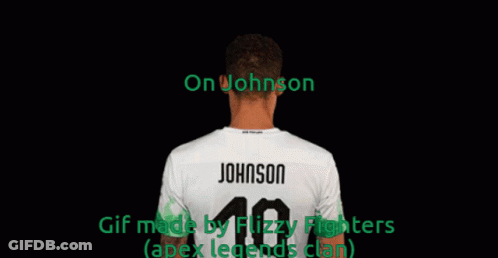 A Man With The Name Johnson On His Back GIF