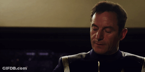 A Man With The Word You 'Re On The Top Of His Head GIF