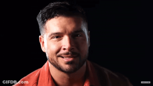 A Man With The Words That 'S All Ego Baby On His Face GIF