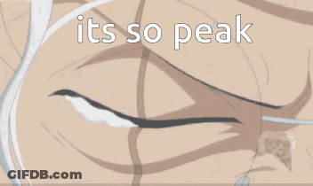 A Man With White Hair And Glasses Has The Words It 'S So Peak Above His Head GIF