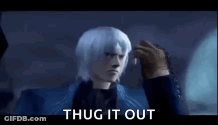A Man With White Hair Is Holding A Rosary In His Hand . GIF