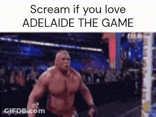 A Man Without A Shirt Is Screaming In A Boxing Ring . GIF