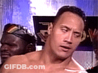 A Man Without A Shirt Is Standing In Front Of A Sign That Says W. GIF
