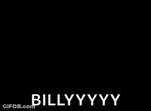 A Man Without A Shirt Is Standing In The Woods And Says Billy Yyy . GIF