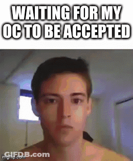 A Man Without A Shirt Is Waiting For His Oc To Be Accepted . GIF