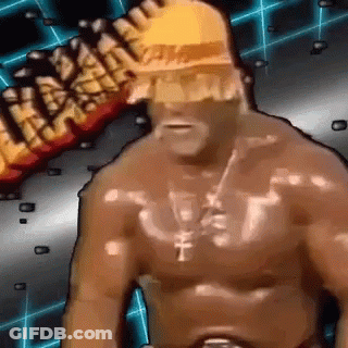 Man Without Shirt Wearing Hard Hat And Cross Necklace GIF