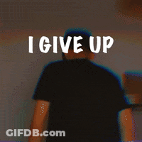 A Man Writes I Give Up On A Whiteboard GIF