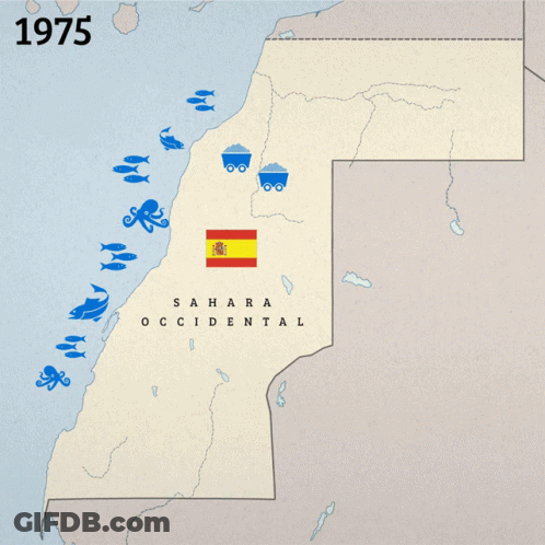 Map Of Country With 1985 Year GIF