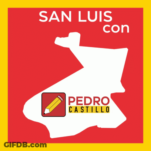 A Map Of San Luis Con With Pedro Castillo Written On The Bottom GIF